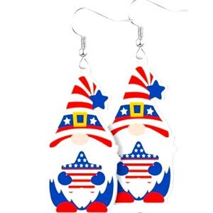 🇺🇸Happy Independence Day🇺🇸🧨Red/White/&Blue 🧨 Lite Weight Dangle Earrings